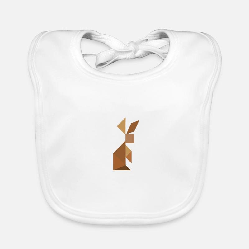 Hase - Tangram Baby Bio-Lätzchen
