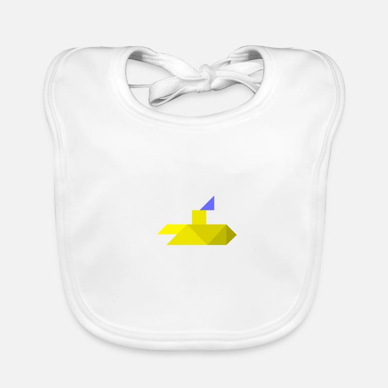 Submarine - Tangram Organic Baby Bibs