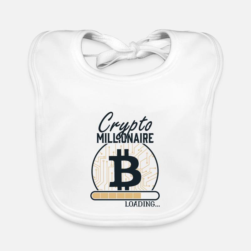 Krypto Millionär Loading Bitcoin BTC Hodler Crypto Baby Bio-Lätzchen