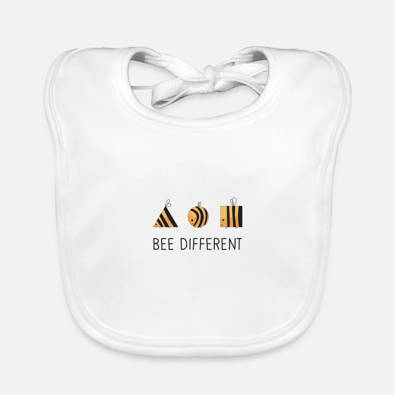 Bee different Glaube an dich Selbstvertrauen Biene Baby Bio-Lätzchen