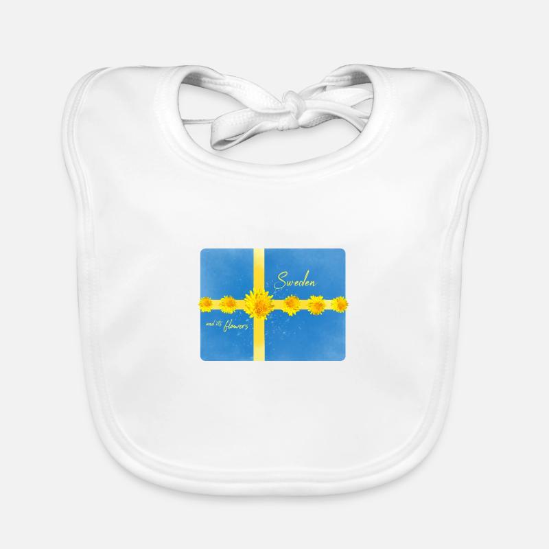 Suède Fleurs Suède Drapeau Bavoir bio Bébé