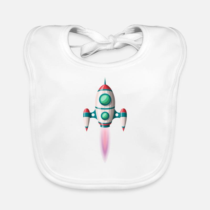 Startende Rakete Baby Bio-Lätzchen