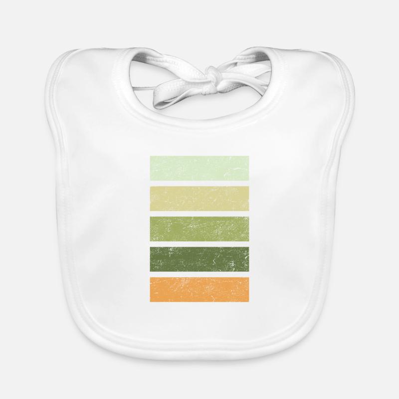 palette de couleurs printemps début de printemps vintage Bavoir bio Bébé