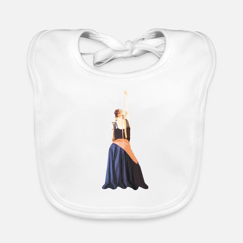flamenco dancer Organic Baby Bibs