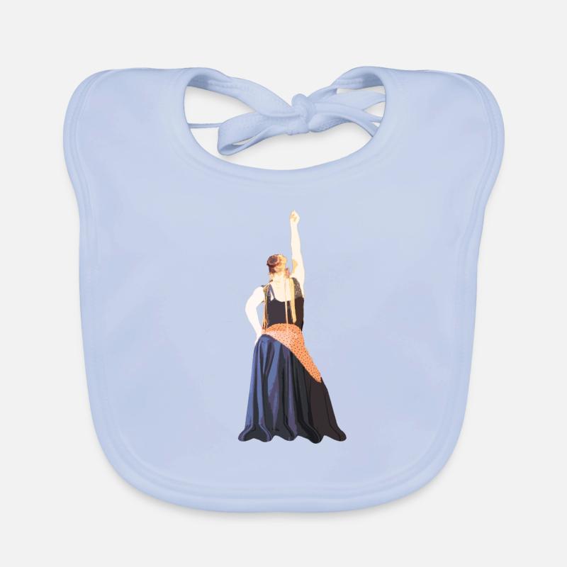 flamenco dancer Organic Baby Bibs
