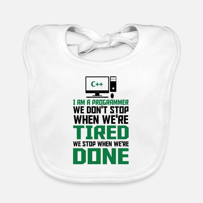 I'm A Programmer I Write Code Computer Scientist A Baby Bio-Lätzchen