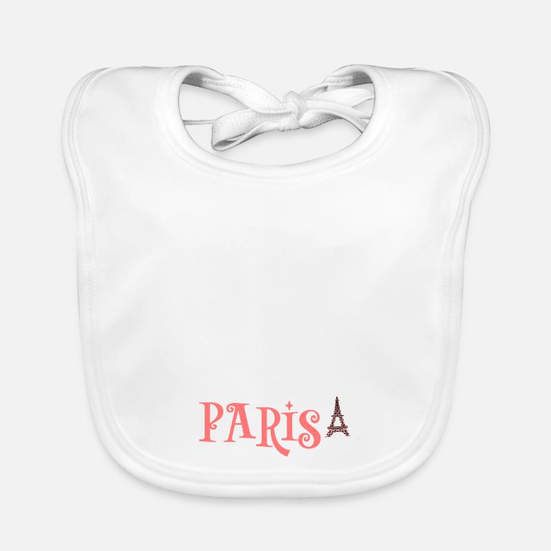 PARIS Eiffel Tower Vibe Elegance Urban Baby Bio-Lätzchen