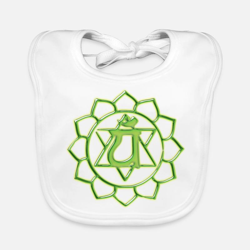 HEAK CHAKRA ANAHATA 4. CHAKRA Bavoir bio Bébé