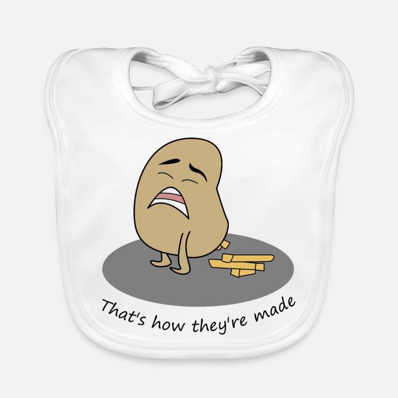 Pooping potato that is how they are made Organic Baby Bibs