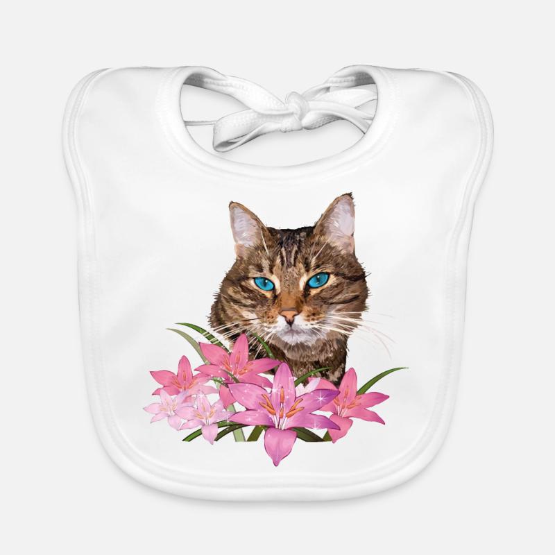 Cat Organic Baby Bibs
