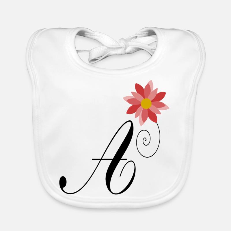 A. ALPHABET. LIEBE Baby Bio-Lätzchen