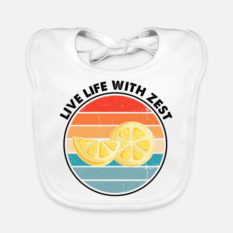 Lemon Design Lemonades Stand Boss Vente de citron Bavoir bio Bébé