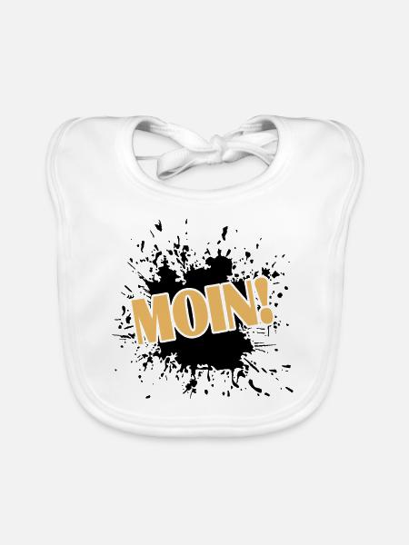 Moin - Baby Bio-Lätzchen - Weiß - Vorne