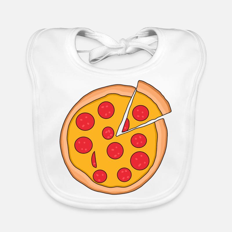 Pizza Organic Baby Bibs