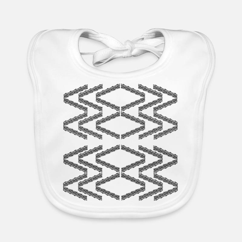 Motif en zigzag Bavoir bio Bébé