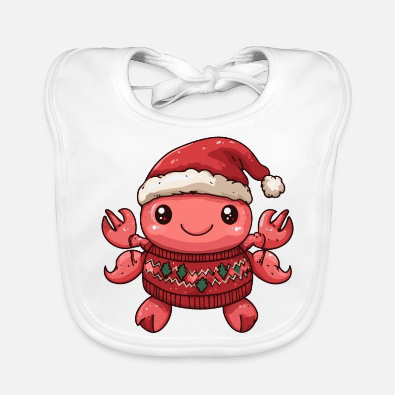 Crabe Crabe Noël Bavoir bio Bébé