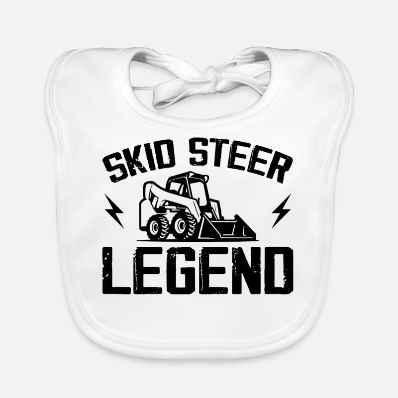 Never Underestimate An Old Man With A Skid Steer Bavoir bio Bébé