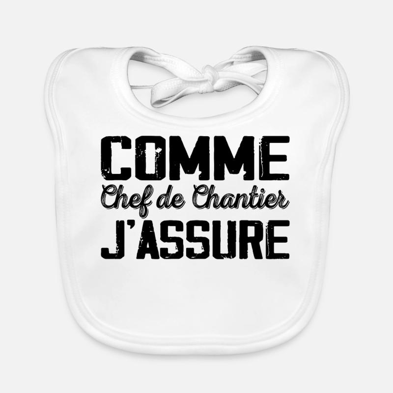 Als Site Manager Humor Gift Baby Bio-Lätzchen