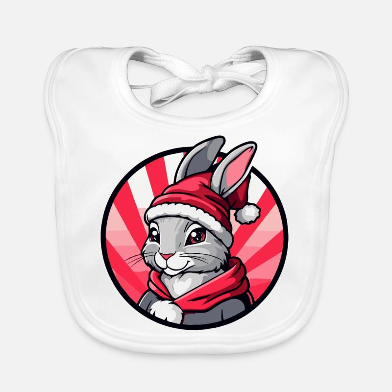Lapin de Noël Bavoir bio Bébé