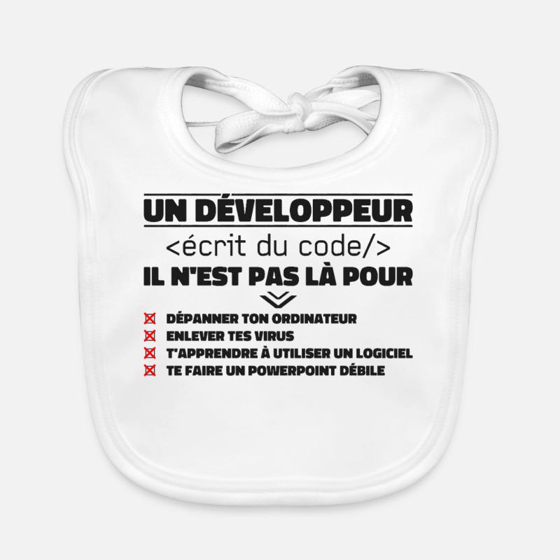 A Written Developer of the Gift Code Organic Baby Bibs