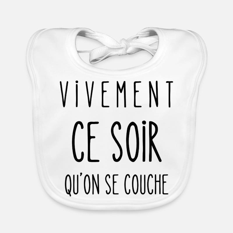 vivement ce soir Bavoir bio Bébé