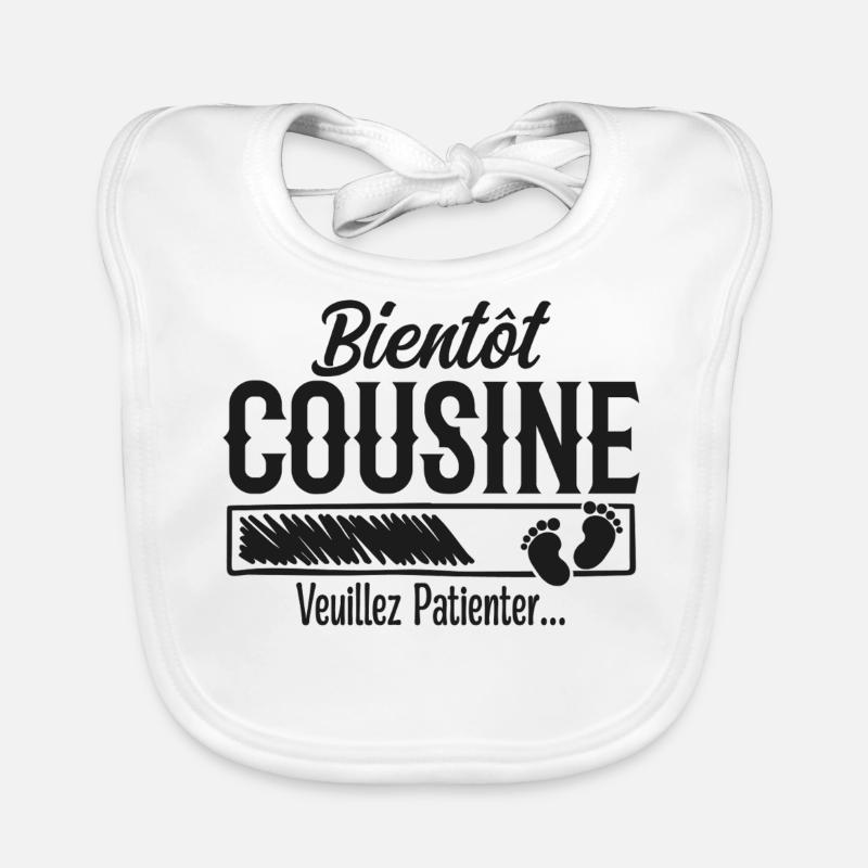 Bald Cousin, bitte warten Baby Bio-Lätzchen