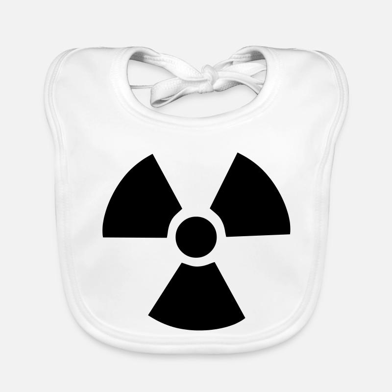 Radioactive Symbol Organic Baby Bibs