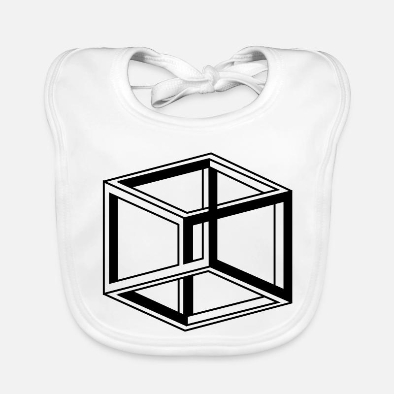 cube escher Organic Baby Bibs