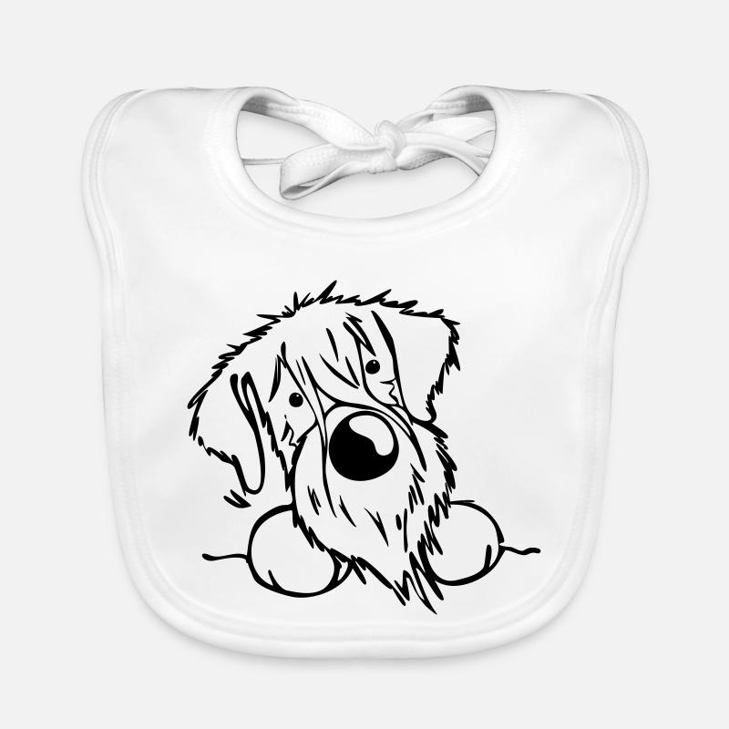 Neugieriger Schnauzer Baby Bio-Lätzchen