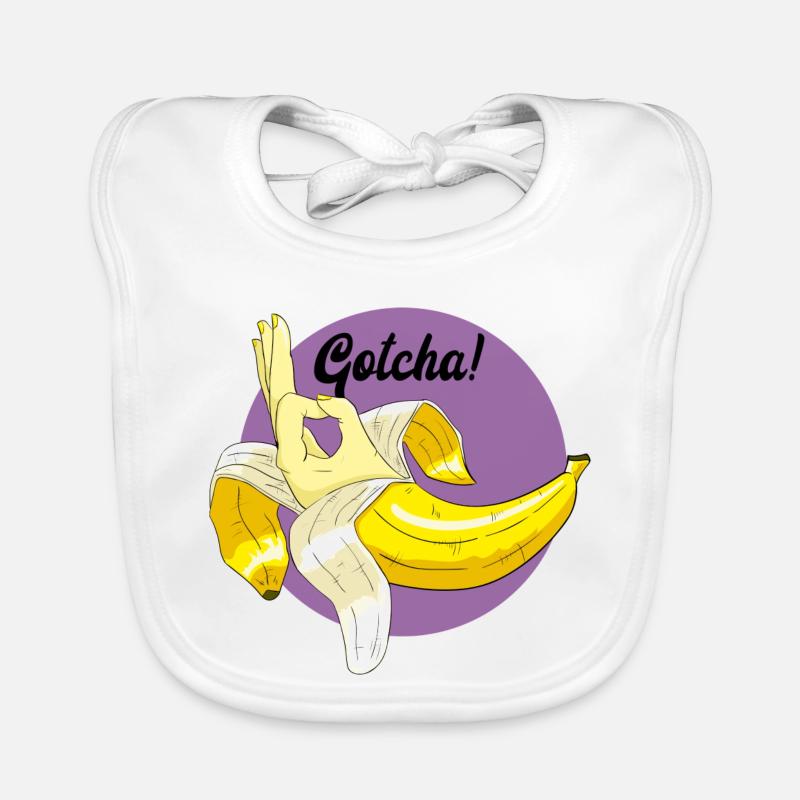 Bananentrollmem Baby Bio-Lätzchen