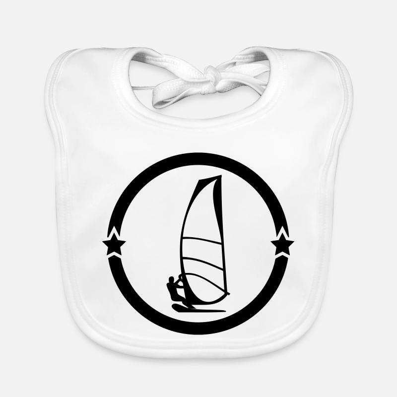 Windsurfen / Windsurfer / Windsurf / Windsurfing Baby Bio-Lätzchen