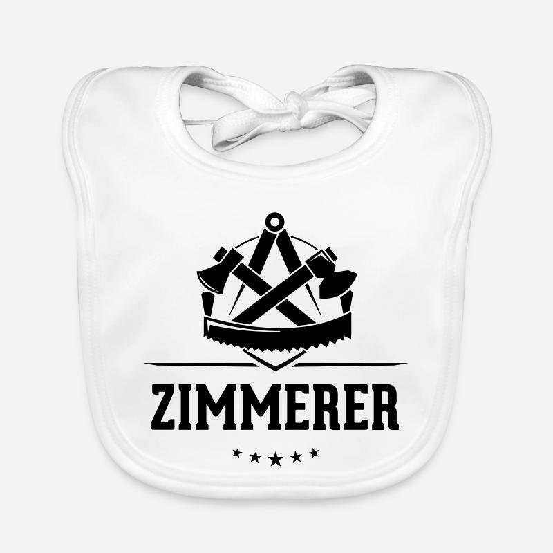 Zimmerer Zunft mit Schriftzug Baby Bio-Lätzchen