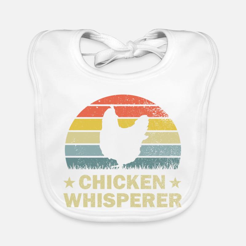 Chicken chickens Organic Baby Bibs