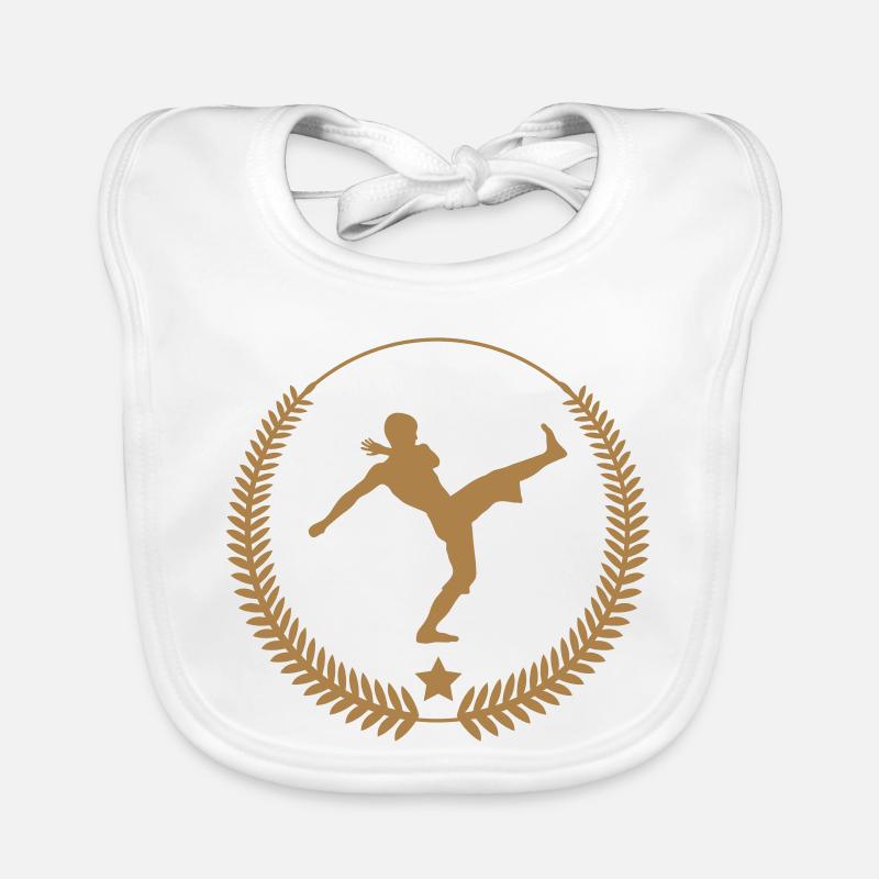 Capoeira - Bavoir bio Bébé - blanc