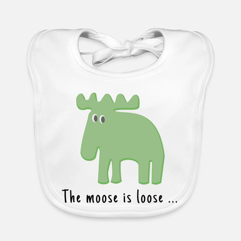 The Moose is Loose ... Organic Baby Bibs