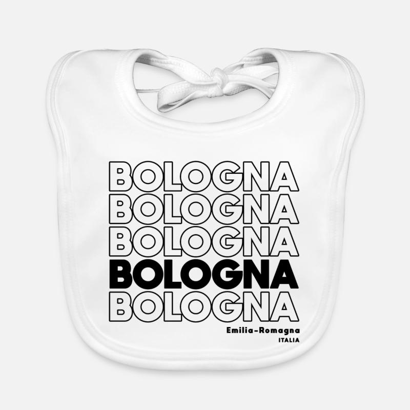 Bologna Schriftzug Design Emilia-Romagna Baby Bio-Lätzchen