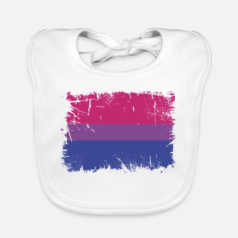Bisexual Pride Flag Baby Bio-Lätzchen