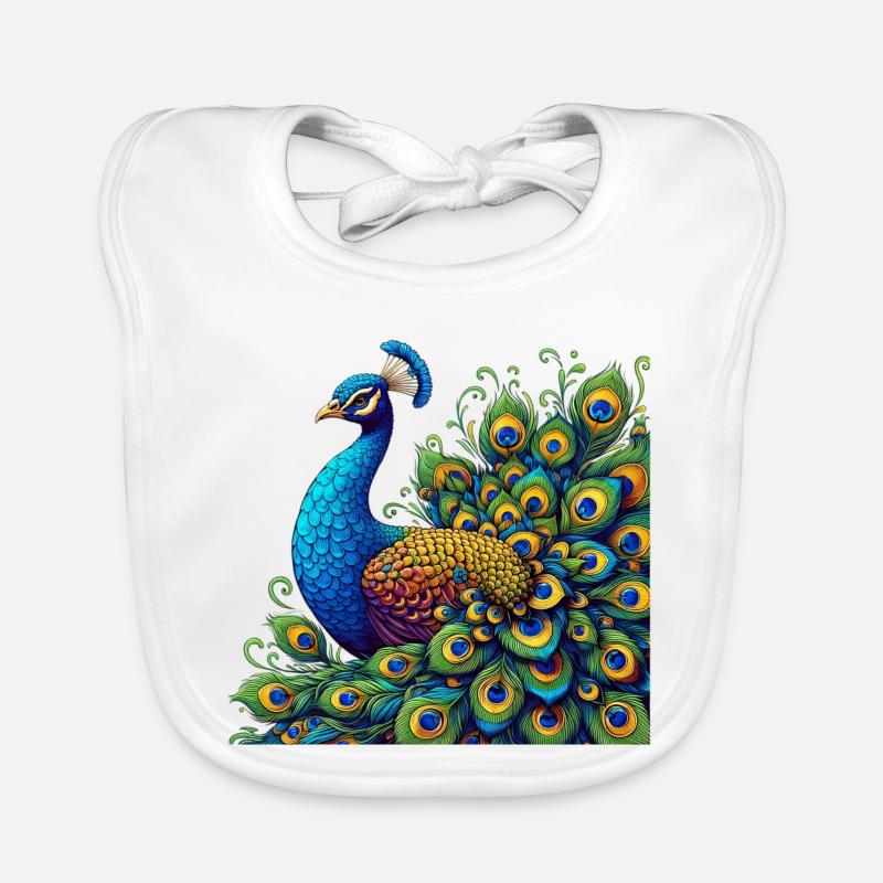 Pfau Baby Bio-Lätzchen
