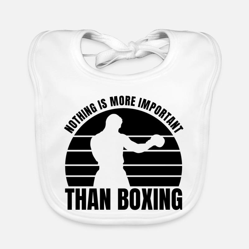 Amateurs de boxe Bavoir bio Bébé