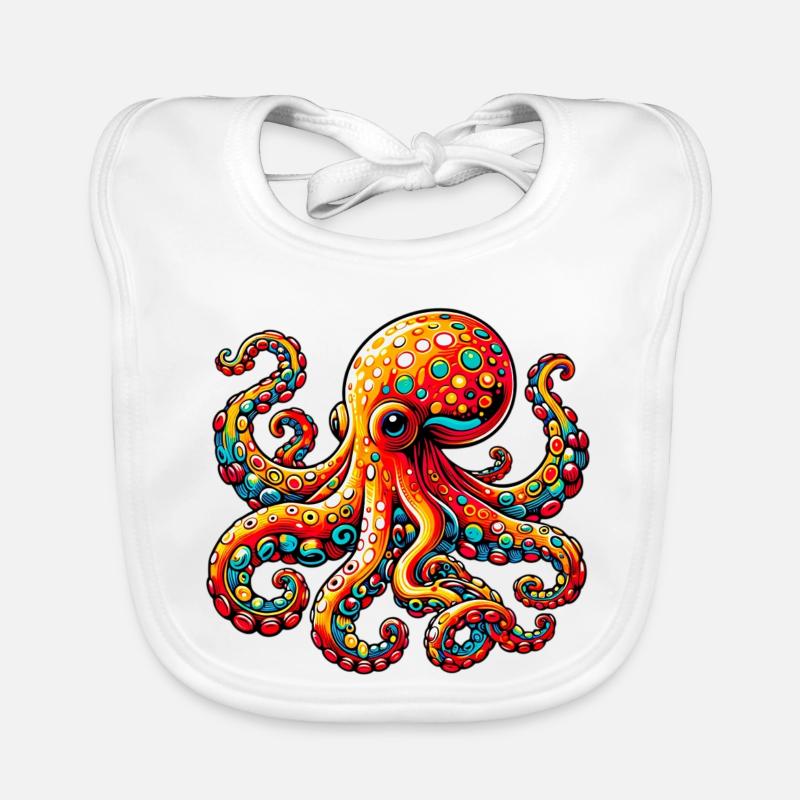 Octopus Organic Baby Bibs