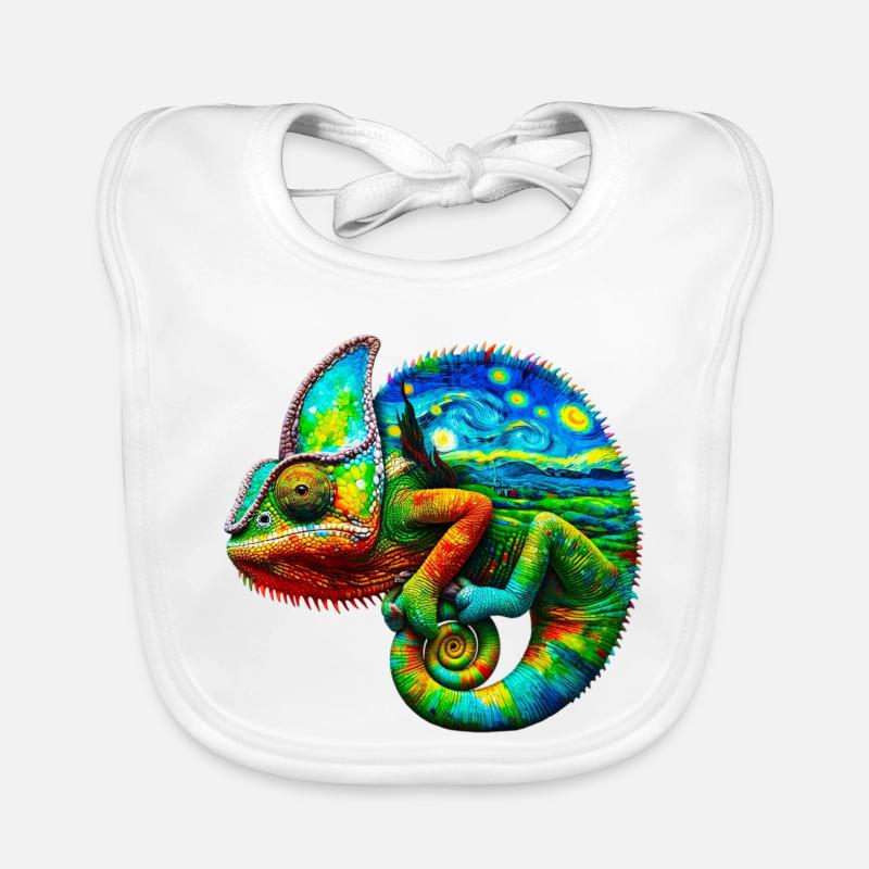 Van Gogh Chamäleon Baby Bio-Lätzchen