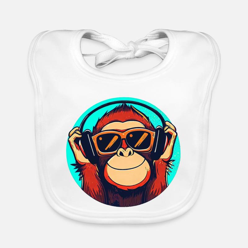 Singe Bavoir bio Bébé