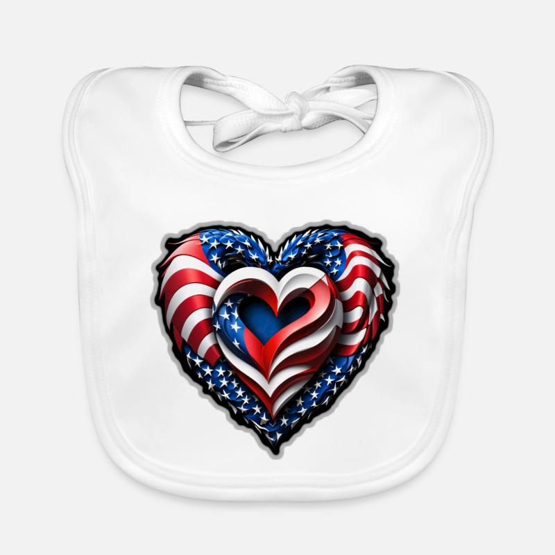 Das Herz Baby Bio-Lätzchen