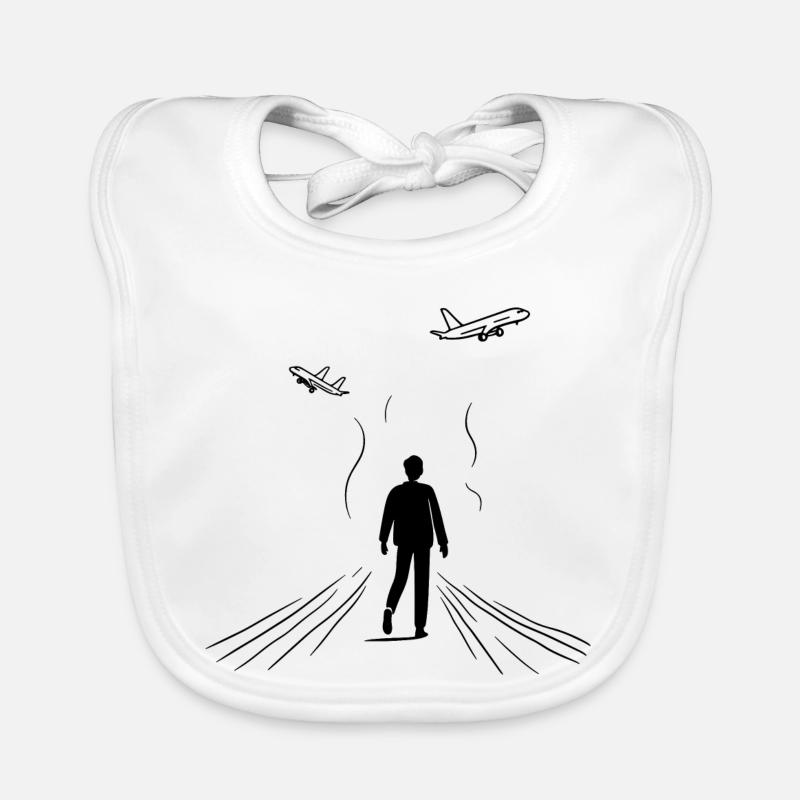 Aircraft observer Organic Baby Bibs