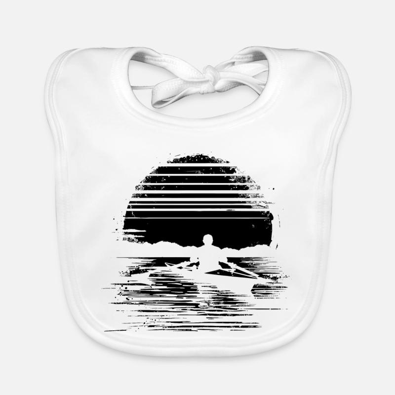 Graphismes d’aviron Bavoir bio Bébé