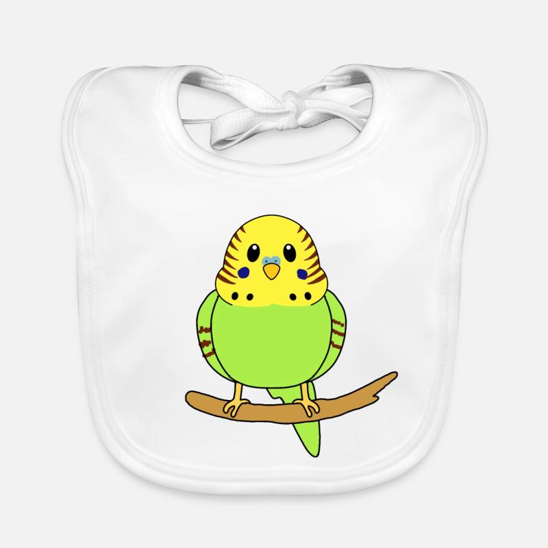 Perruche ondulée Bavoir bio Bébé