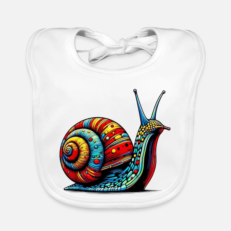 Escargot Bavoir bio Bébé