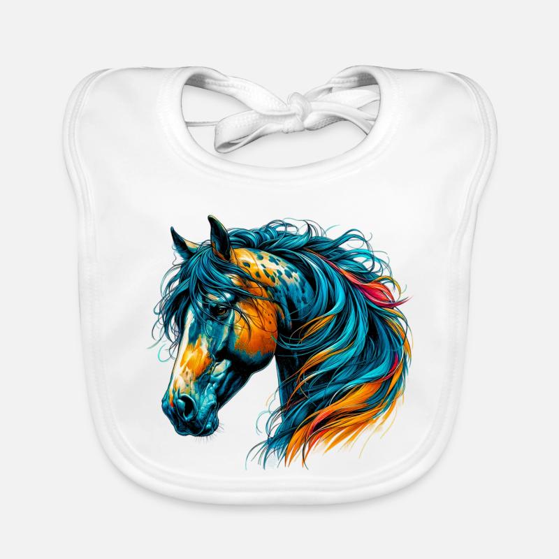 Cheval Bavoir bio Bébé