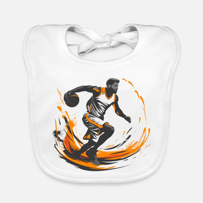 Basketballer Baby Bio-Lätzchen