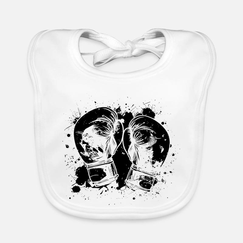 Boxing Organic Baby Bibs